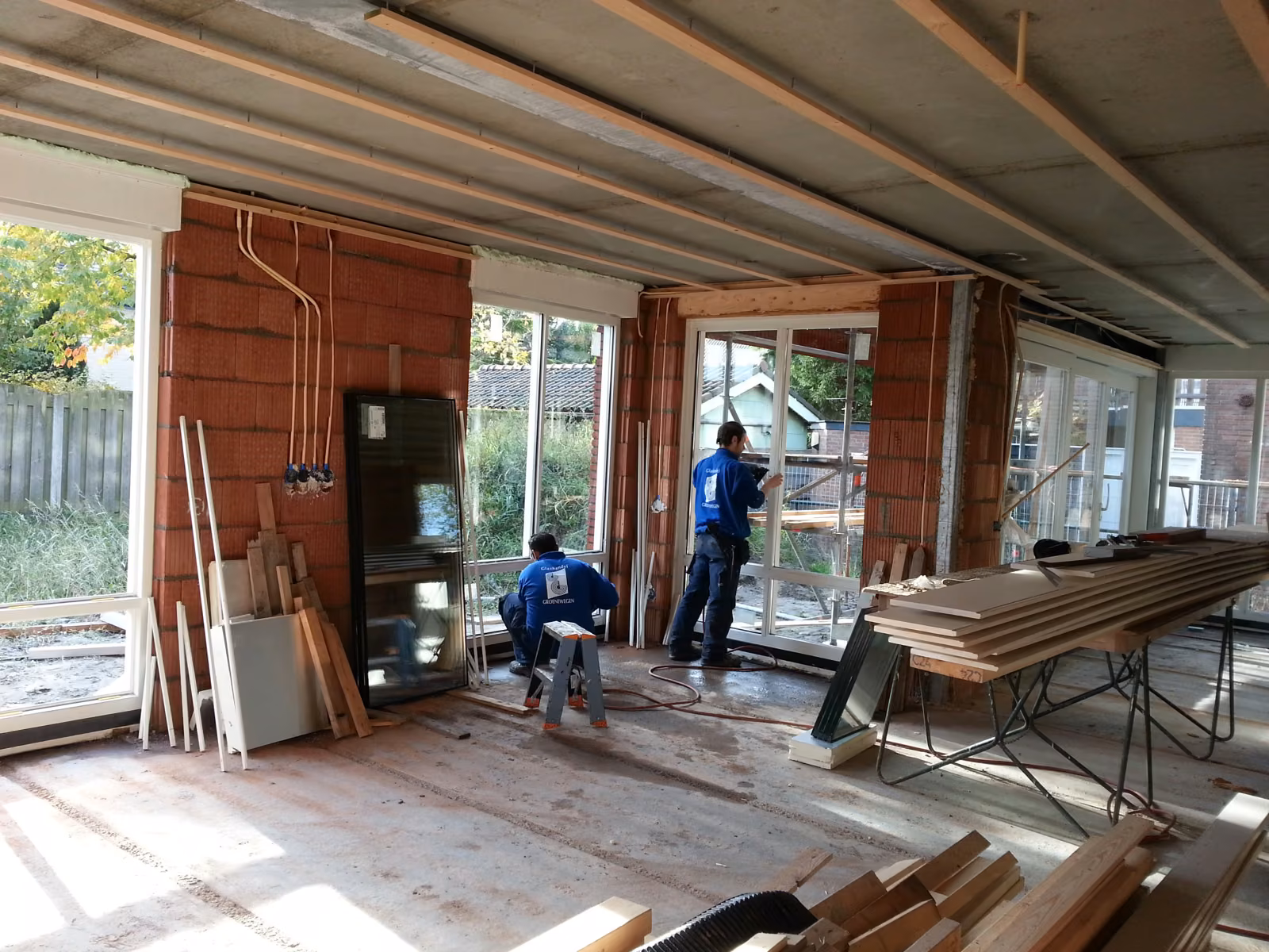 Ons eigen team plaatst glas in nieuwbouwprojecten