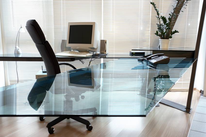 Gehard veiligheidsglas in een kantoorpand