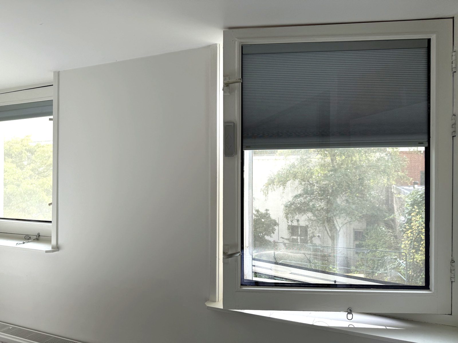 Isolatieglas met luxaflex slaapkamer